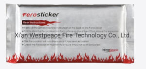 10x5 cm Fire Sticker αυτοτελής συσκευή καταστολής πυρκαγιάς με διάρκεια ζωής 6 ετών